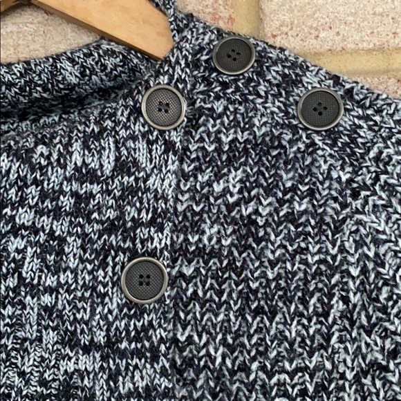 Envelope Neck Kangaroo Pocket Knit Sweater - Picture 5 of 9